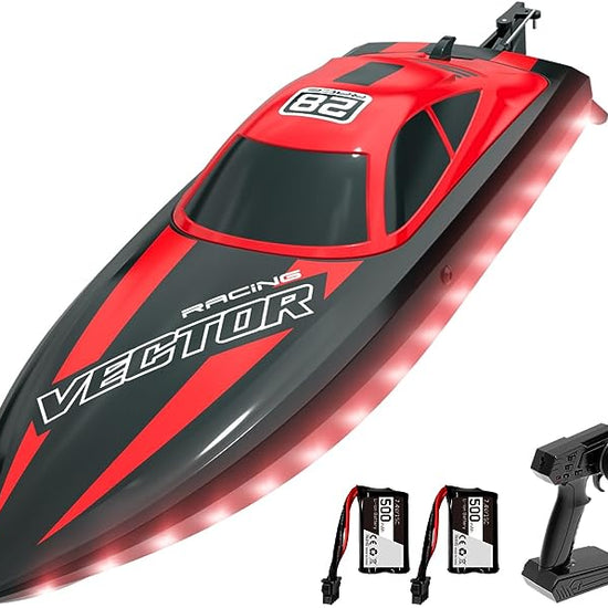 VOLANTEXRC Vector Lumen RC Electric Boats for Pools 20mph LED Lights Fun Toy Boat-EXHOBBY LIMITED.