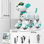 STEMTRON Programable Interactivo y Baile Inteligente Control Remoto Perro Robot Juguete para Niños (Rosa)