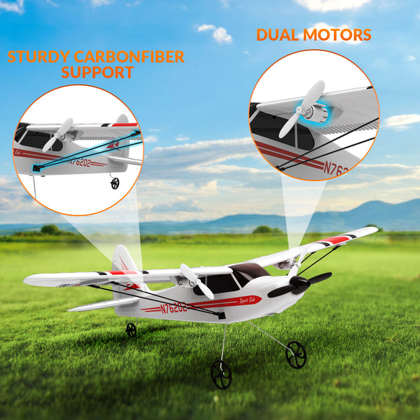 VOLANTEXRC Sport Cub RC Plane for Beginners Gyro 2CH Remote Control Airplane