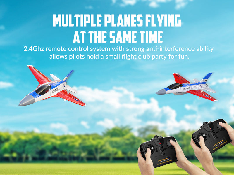 VOLANTEXRC F16 Falcon (RTF) 2CH 340mm for kids (13.4'') 76204