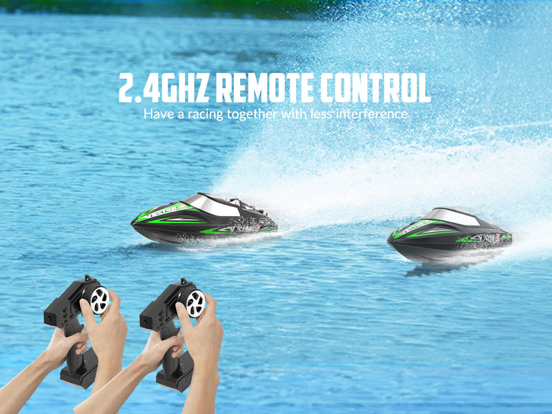 VOLANTEXRC Vector S Barco RC de alta velocidad con función de auto-enderezamiento y marcha atrás para piscina y lago (797-4 negro)