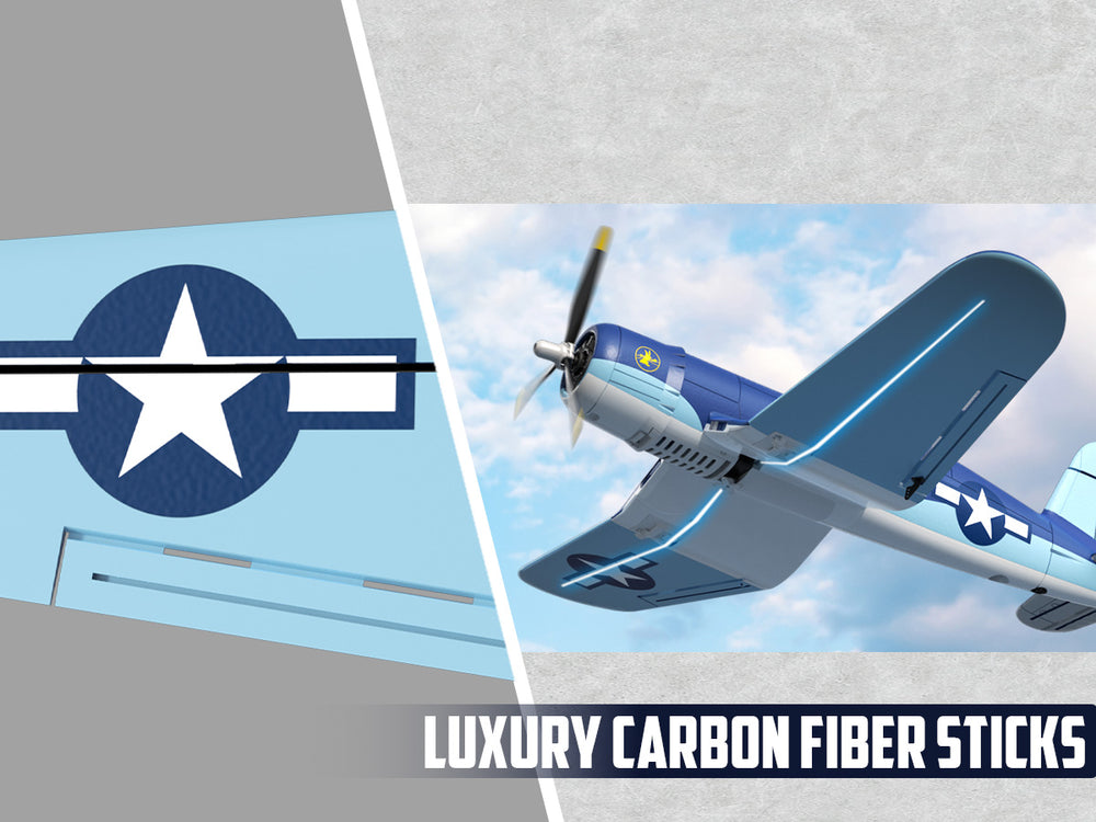 VOLANTEXRC Avión RC sin escobillas Corsair F4U - 500 mm RTF