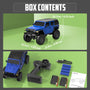 RACENT 1/24 Crawler RC Monster Truck Escalade avec lumière LED (787-1 Blanc)