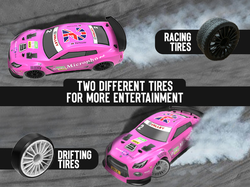 RACENT 1:14 4WD High Speed Car Drifting with Racing Tires