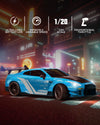 Racent 1:20 RC Drift Car 4Wd, LED Light, 2 baterías azules