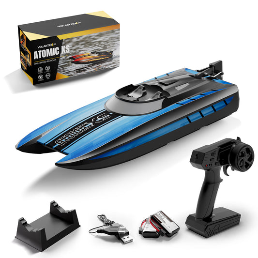 VOLANTEXRC Atomic XS 79505 Blue RC Boat - 30MPH Pool Racer