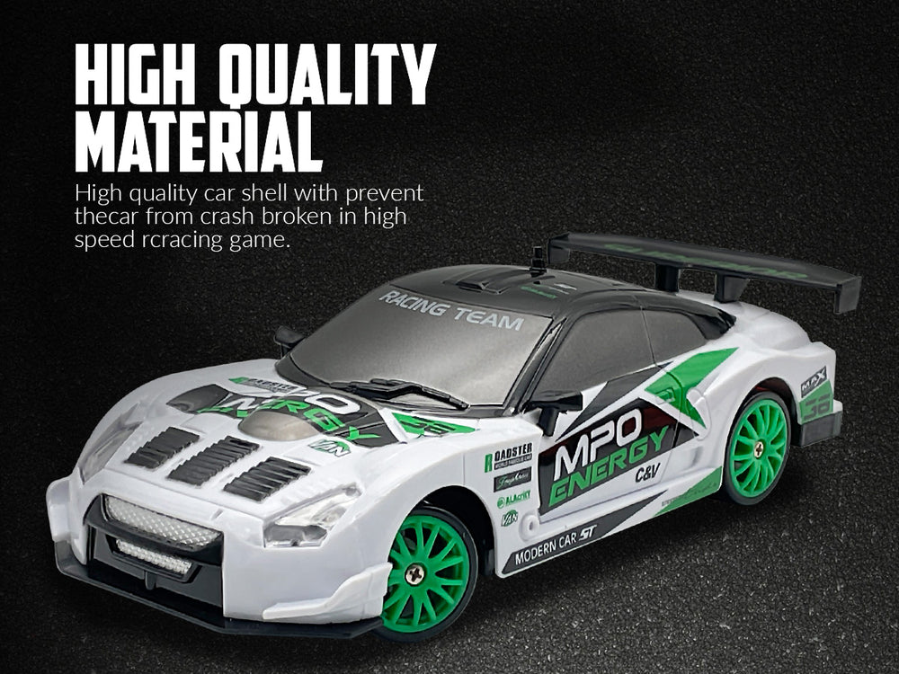 Racent Drift King: 1:24 4wd RC, 10 mph, luzes LED