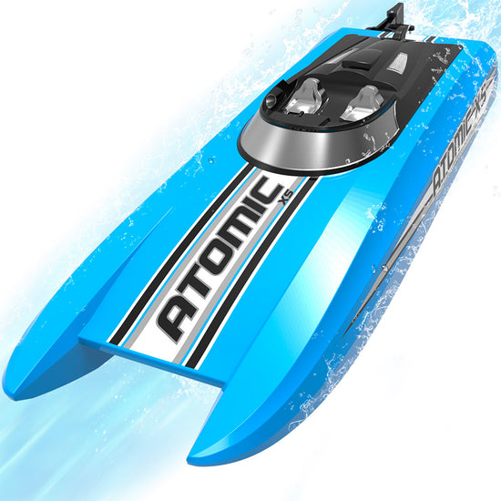 VOLANTEXRC Atomic XS Remote Control Boat with 2 Batteries & Reverse Function (795-5 Blue).