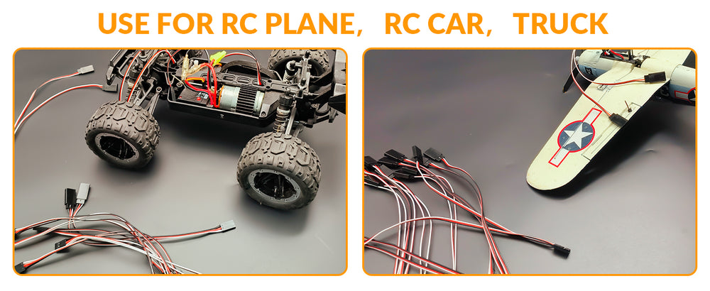 9pc C-Y Line Servo Extension Cables for RC Models