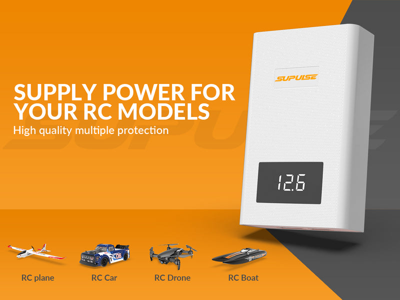 SUPULSE A4 Lipo Balance Charger - 40W, 3S-4S, AC 11.1V/14.8V Quick Charge