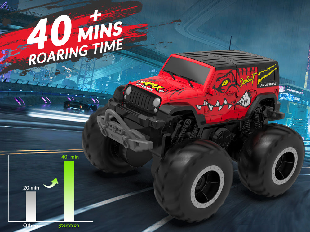 STEMTRON Amphibious (RTR) 1:20 Monster Truck Red For 3-8 Year Kids 917RB2