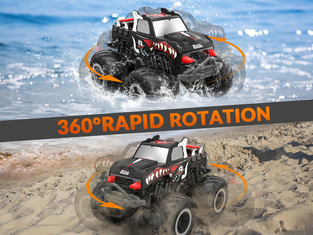STEMTRON Amphibious (RTR) 1:20 Monster Truck Black For 3-8 Year Kids 916RB2