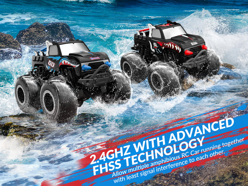 STEMTRON Amphibious (RTR) 1:20 Monster Truck Blue For 3-8 Year Kids 916BB2