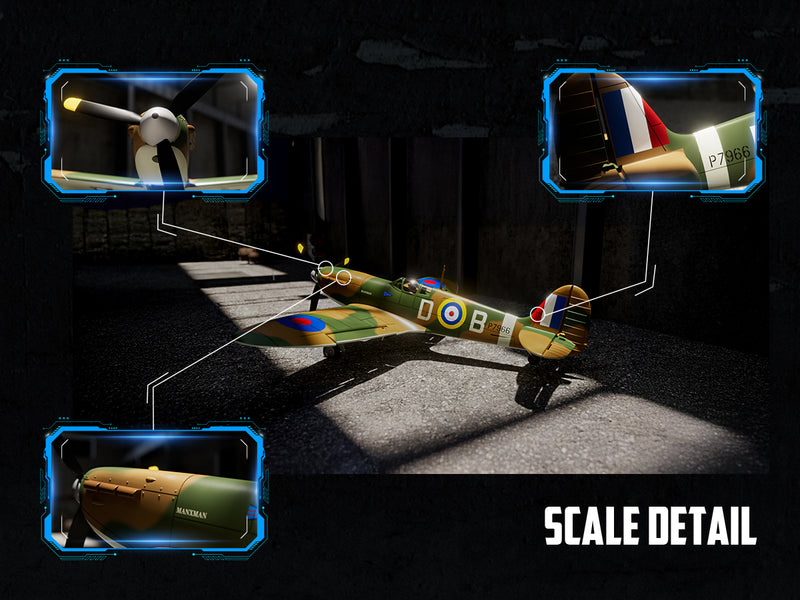 (PRE SALE)VOLANTEXRC 500MM Spitfire 4CH Brushless High Speed 76805