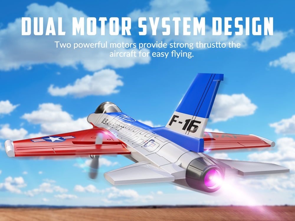 VOLANTEXRC F-16 Fighting Falcon RC Jet – 40 Minuten Flug, Xpilot & Carbon Fiber RTF