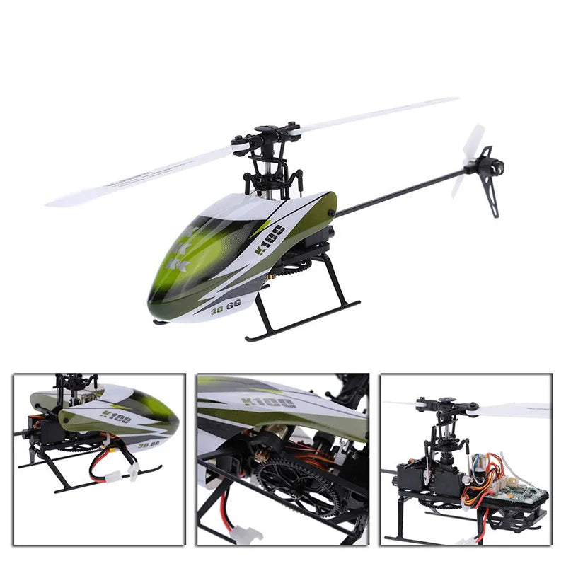 K100 RC Helicopter 6CH 3D 6G System 8520 Brushless Motor RC Quadcopter Compatible With FUTABA S-FHSS-EXHOBBY LIMITED.