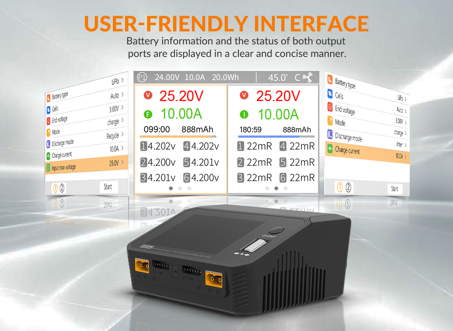 SUPULSE M6DAC Dual Battery Balance Charger AC200W,1-6S LiPo/LiHV/LiFe/LiIon,1-10S PB,1-16S NiMh,65W Fast Charging-EXHOBBY LIMITED.