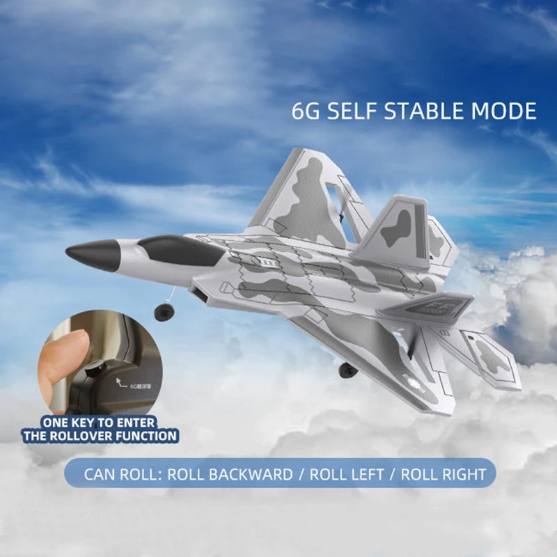 thumbnail image 2 of Ready-to-Fly F-22 Raptor RC Glider Plane – Foam Park Flyer (Beginner Friendly) 2 of 3