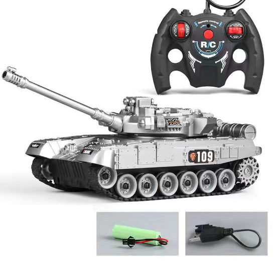 RC Tank 7Ch 2.4G 1/30 Remote Control Crawler Tank Model World War Military Truck Simulation sound Tiger Toys for Boys Kids Gifts-EXHOBBY LIMITED.