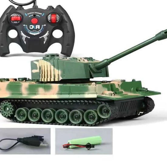 RC Tank rc Panzer Crawler Tiger War Tank Military Vehicles 1/30 Fight Light Sound Battle Games Remote Control Electric Toys Gift-EXHOBBY LIMITED.