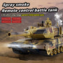 2.4G Remote Control Tracked Simulation Tank Water Bomb Spray Remote Control Vehicle War Armored Vehicle Model Children Toy Gift