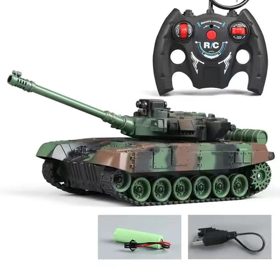 RC Tank rc Panzer Crawler Tiger War Tank Military Vehicles 1/30 Fight Light Sound Battle Games Remote Control Electric Toys Gift-EXHOBBY LIMITED.