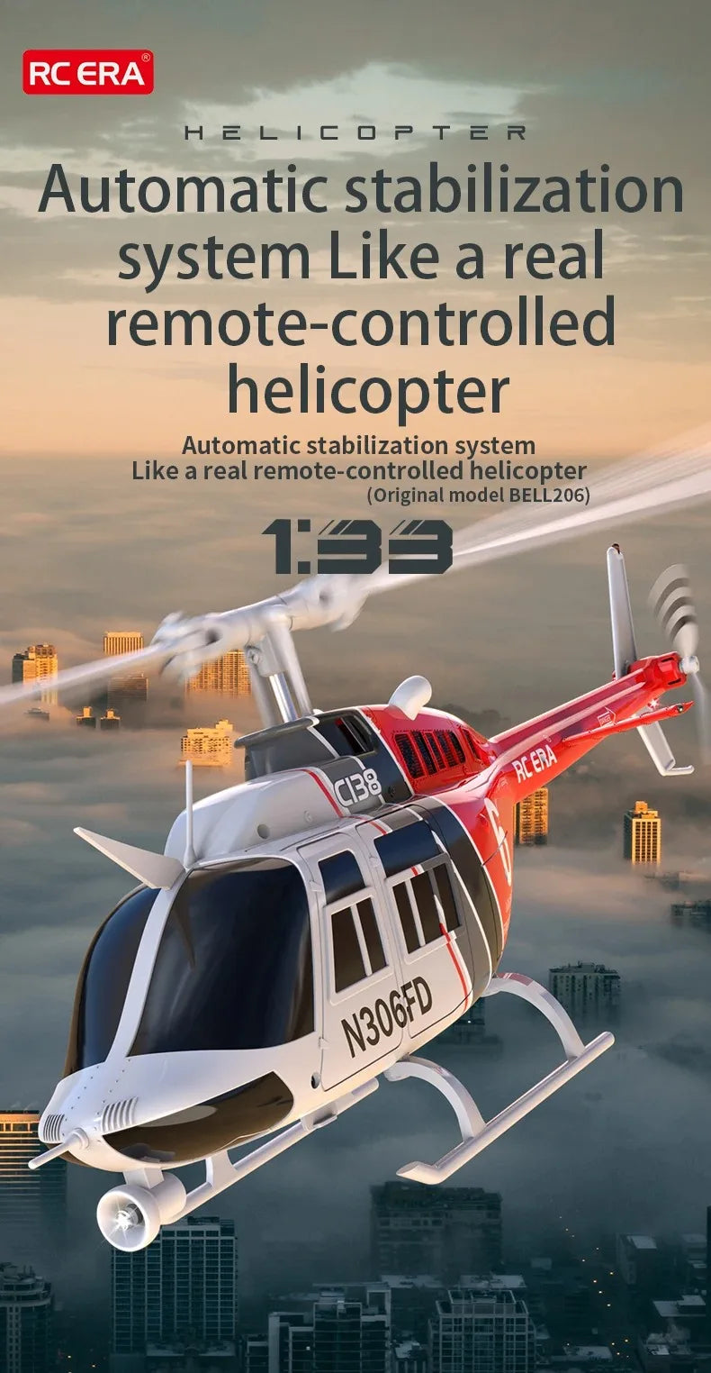 Helicopter C138 1:33 Six Channel Single Paddle Aileron-EXHOBBY LIMITED.