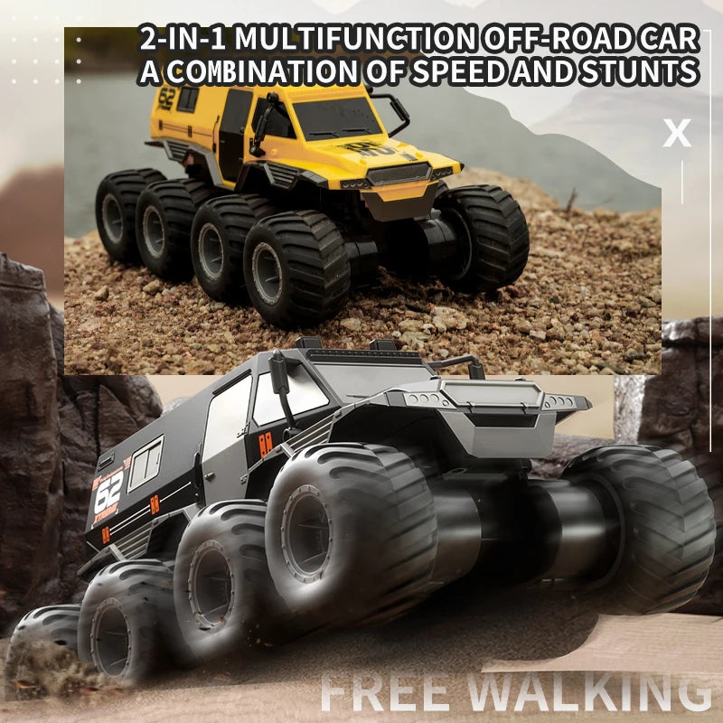 RC Q137 8x8 Stunt Vehicle 8-Wheel Speed Racing Truck-EXHOBBY LIMITED.