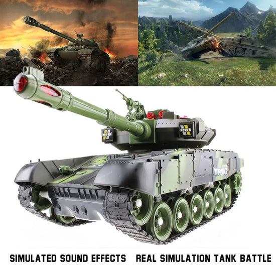 33CM Super RC tank launch cross-country tracked remote control vehicle charger battle boy toys for boys kids children Gift-EXHOBBY LIMITED.