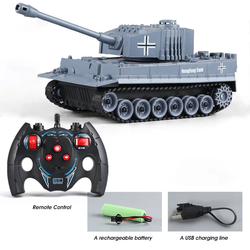 RC Tank rc Panzer Crawler Tiger War Tank Military Vehicles 1/30 Fight Light Sound Battle Games Remote Control Electric Toys Gift-EXHOBBY LIMITED.