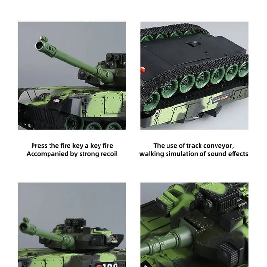 RC Tank Military War Battle United States M1 Leopard 2 Remote Control Toy Car Tactical Model Electronic Toys for Boys Children-EXHOBBY LIMITED.