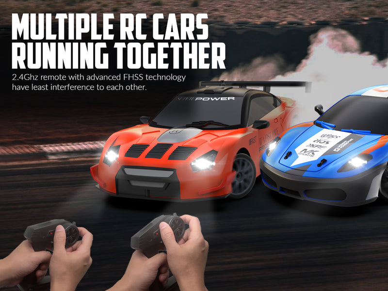 Racent Blaze Racer: 1:24 escala RC, 10 mph, LEDs, Drift