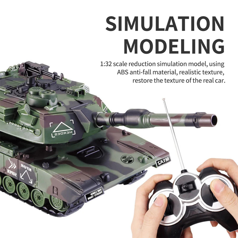 Rc Tank Modell Military 1/32 Wireless M1A1 Wired Remote Control T90 Shooting Competitive Tanks Car Toys For Boys-EXHOBBY LIMITED.