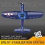 VOLANTEXRC Corsair F4U Scale RC Warbird Airplane Gyro Stabilizer One key Aerobatic