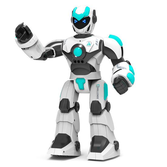 STEMTRON Intelligent Voice Controlled Smart Remote Control Robot for Kids（white）.