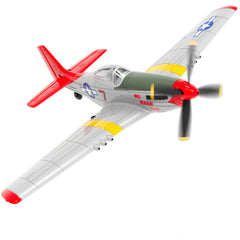 VOLANTEXRC P51D Mustang 4Ch Aviones RC para principiantes con estabilizador Xpilot One-key Aerobatic (761-5) RTF