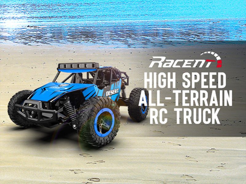 Racent 1:16 Scale All-Terrain Remote Control Rock Crawler Desert Racer (blue)