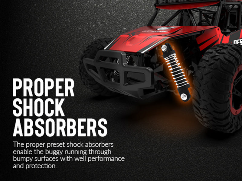 Racent escala 1:16 todoterreno control remoto Rock Crawler Desert Racer