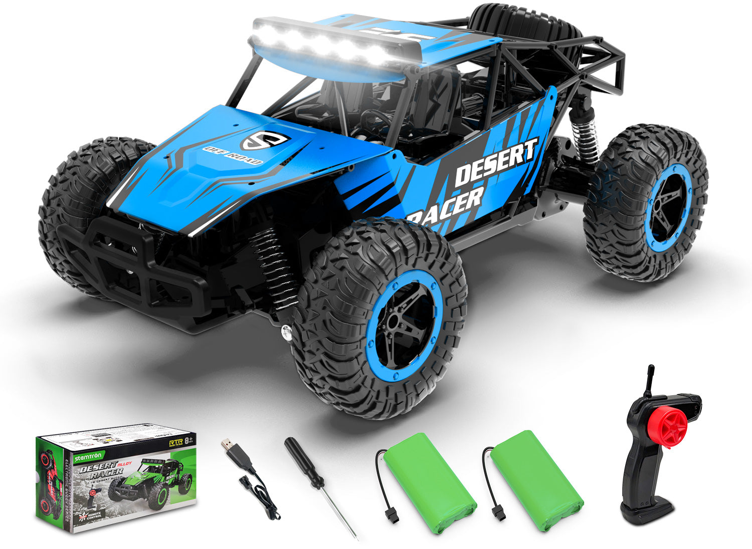 Racent 1:16 Scale All-Terrain Remote Control Rock Crawler Desert Racer (blue)-EXHOBBY LIMITED.