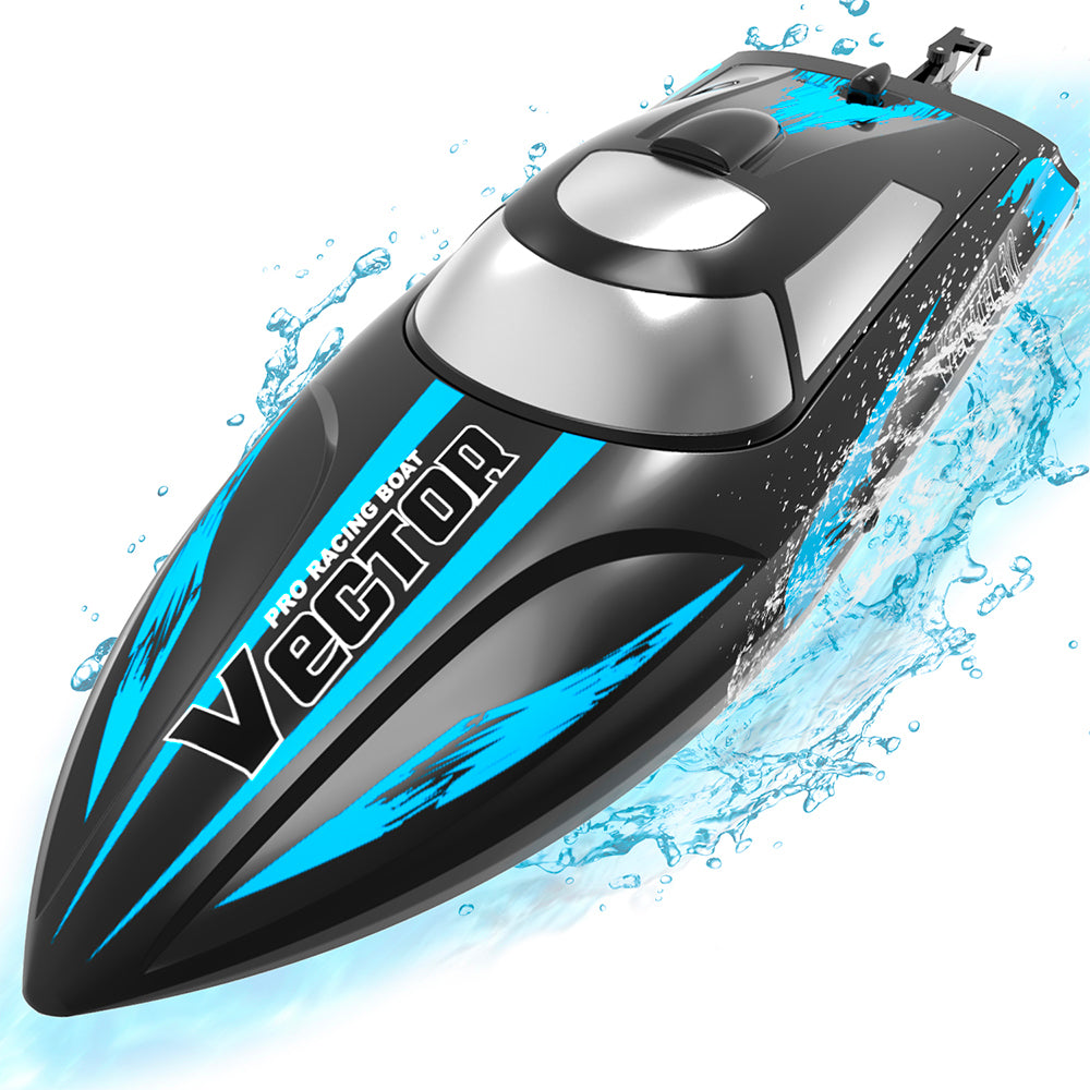 EXHOBBY Vector30 Mini Self Righting RC Pool Boat for Kids and Adults RTR Black