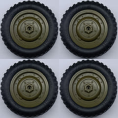 4 Stück Räder für C8815 Willys Jeep 1/10