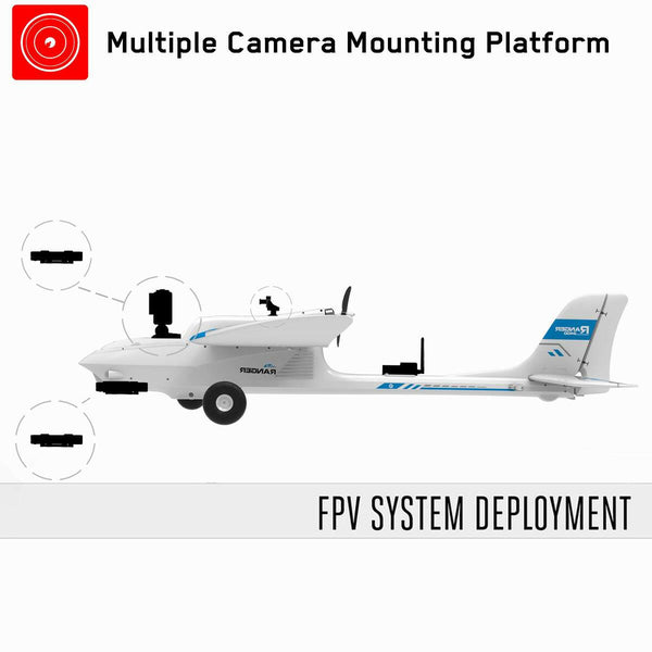 VOLANTEXRC Ranger 2400 5 Channel FPV Airplane with 2.4 Meter Wingspan and Multiple Camera Mounting Platform (757-9) PNP.