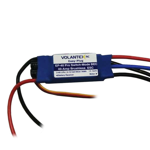 VOLANTEXRC 1pcs ESC-brushless-40A-XT60-#2 for RC Airplane Ranger 2400 & Ranger EX - EXHOBBY