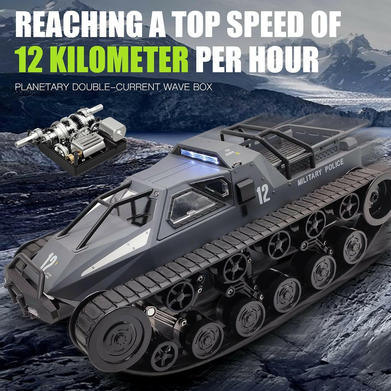VOLANTEXRC 1/12 Scale High Speed Remote Control Tank - EXHOBBY