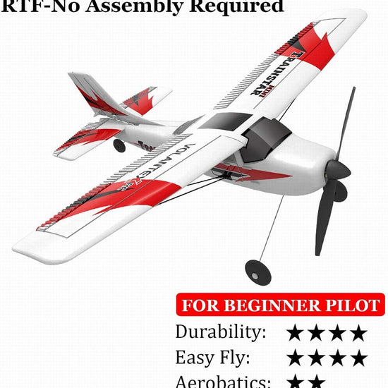 VOLANTEXRC Trainstar Mini Beginner Airplane with Xpilot Gyro System (761-1) PNP.