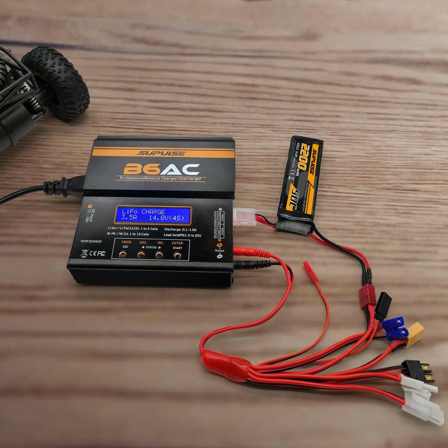 SUPULSE iMAX B6AC 1-6S AC/DC Lipo RC Battery Balance Charger Discharger - EXHOBBY