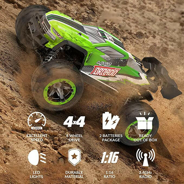 RACENT 1:16 Tornado 30MPH High Speed ​​4WD 2.4 GHz RC Monster Truck (785-7)