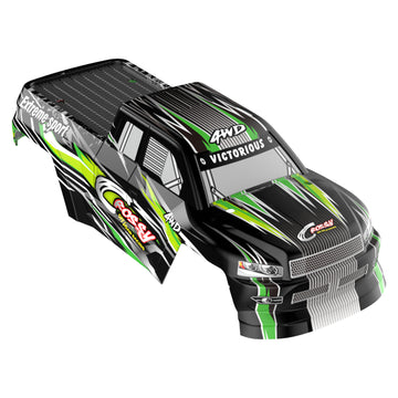 1 Piece Car Body Shell for 1/16 RC Truck Crossy (Green)-EXHOBBY LIMITED.