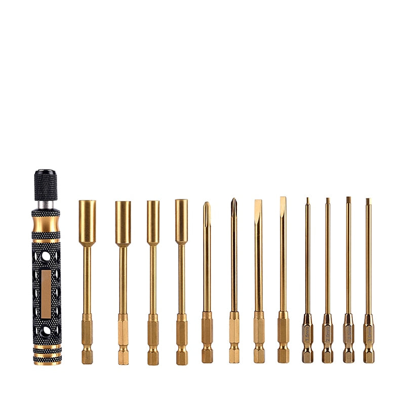 Supulse 12 in 1 Hex Driver, Hex Screwdrivers RC Tools Set S2 Steel Tool for RC Model Robotics Bench Work Precision Engineering-EXHOBBY LIMITED.