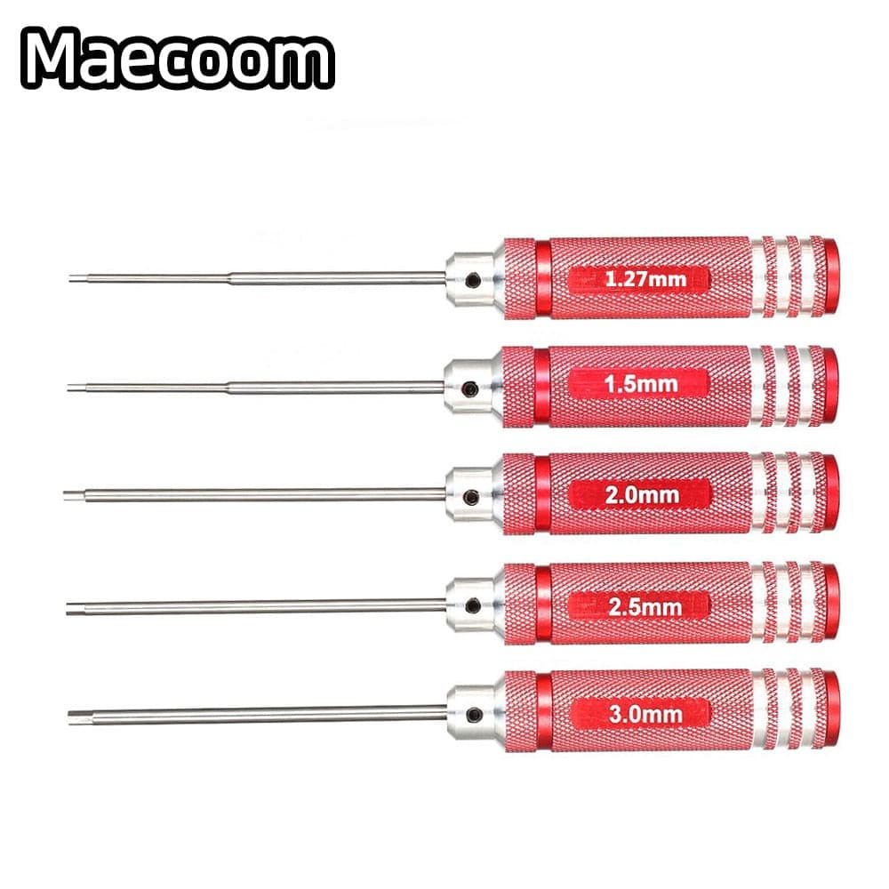 1.27/ 1.3/ 1.5/ 2.0/ 2.5/ 3.0Mm White Steel Hex Screwdriver Tool Kit For 3D Printer Rc Helicopter Car Drone Aircraft Repair Tool.